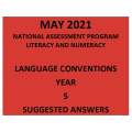 2021 ACARA NAPLAN Language Answers Year 5